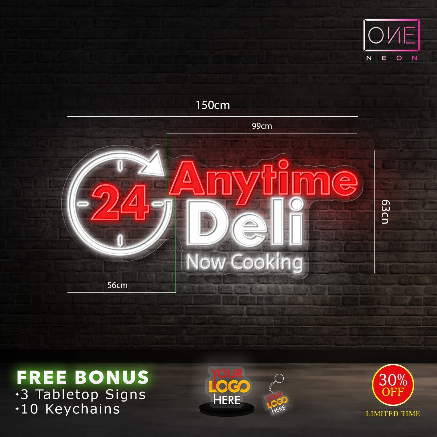 Deli  | LED Neon Sign (2 signs)