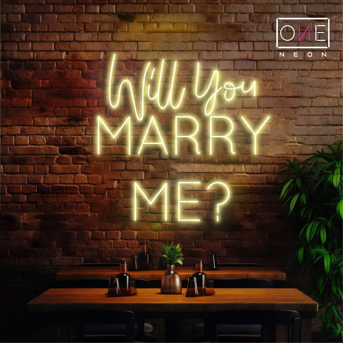 Will You Marry Me? Led Neon Sign