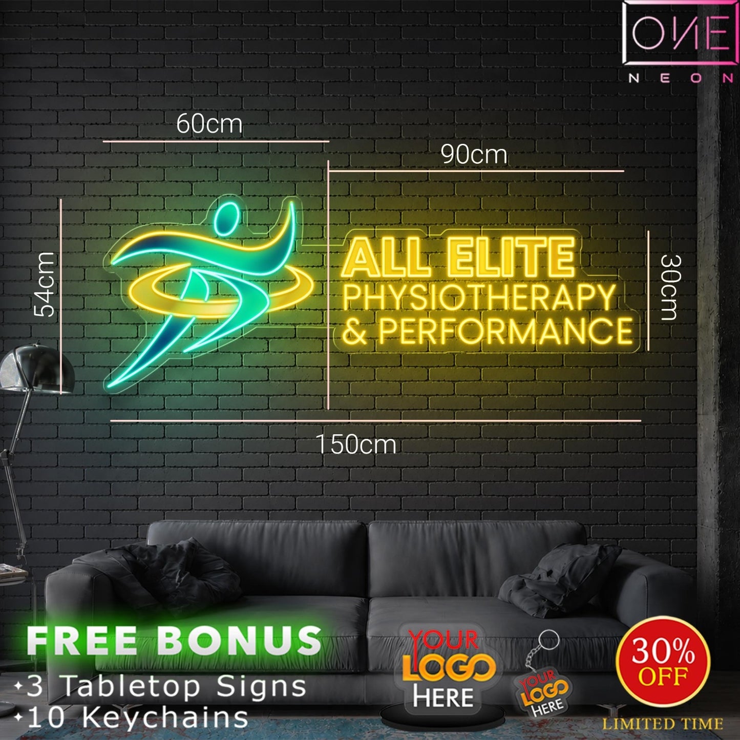 All Elite physiotheraphy & performance ( 2 signs) | LED Neon Sign