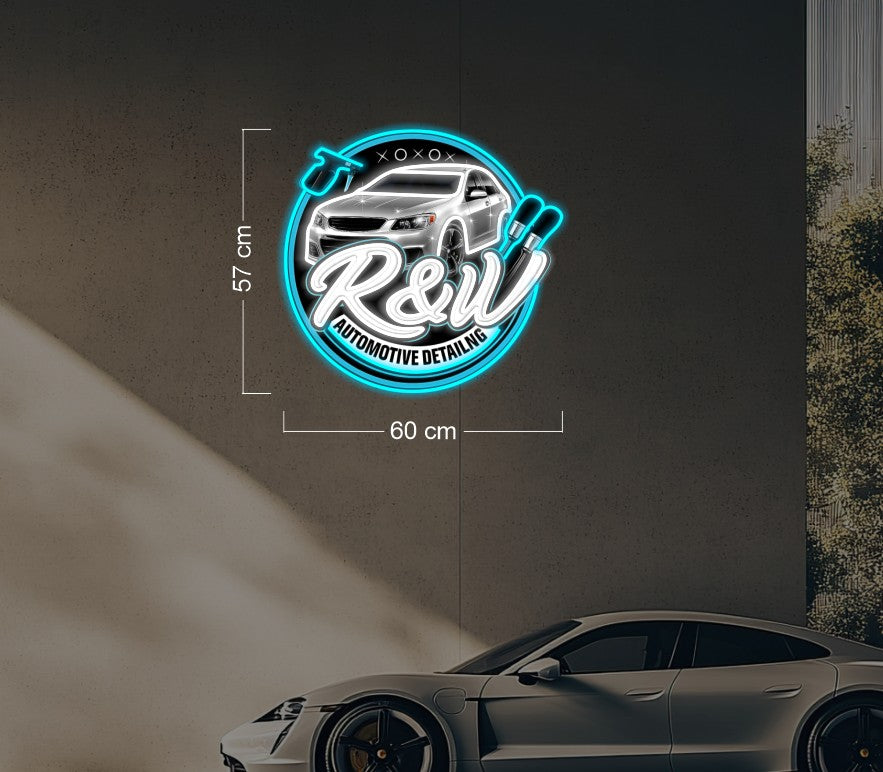 R&W AUTOMOTIVE DETAILLING  | LED Neon Sign