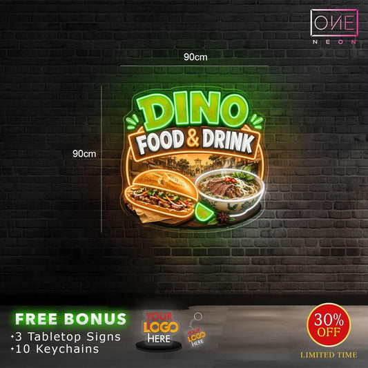 Dino food & drink | LED Neon Sign