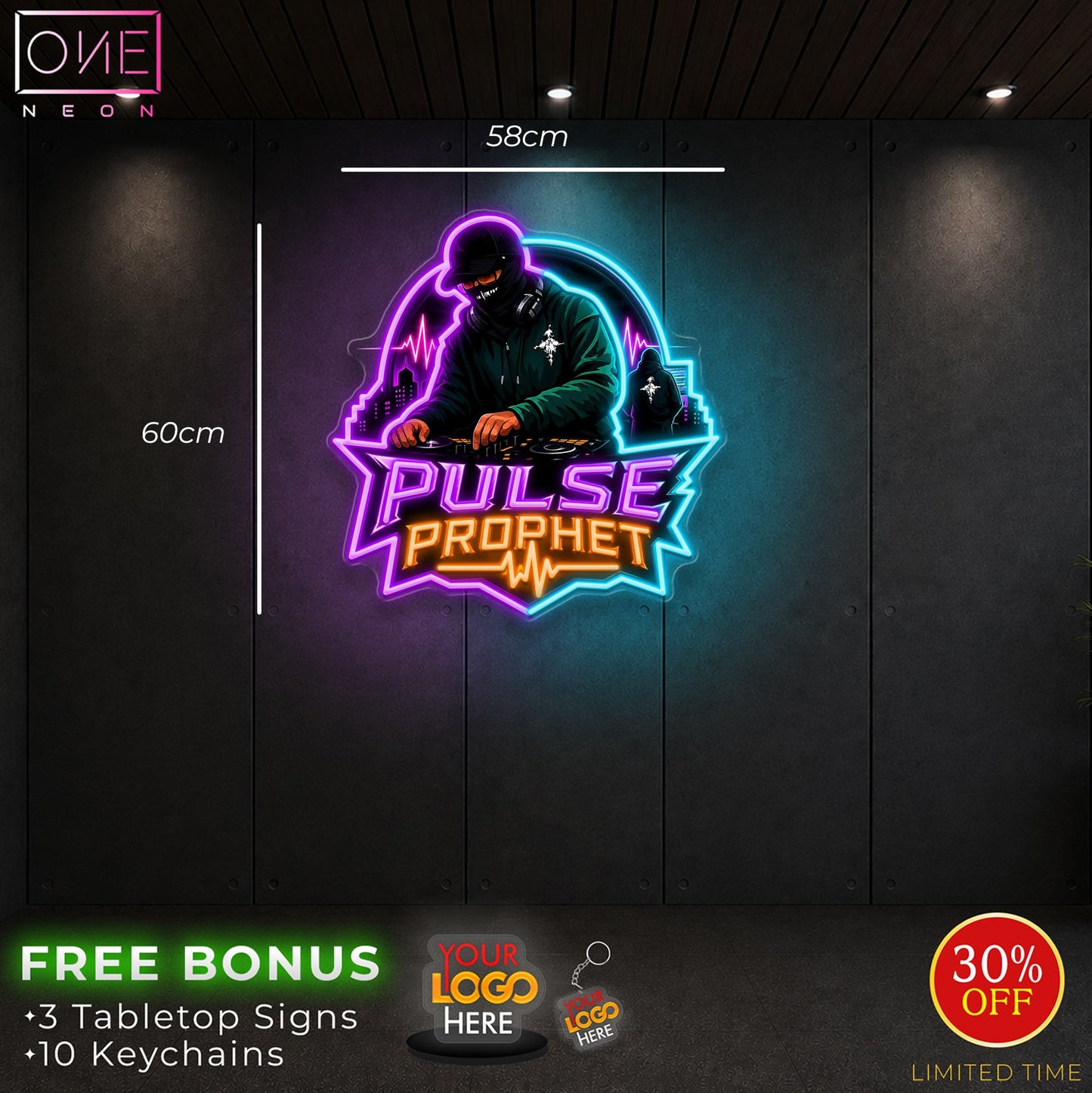 PROPHECY BEGINS & PULSE PROPHET | LED Neon Sign (2 signs)