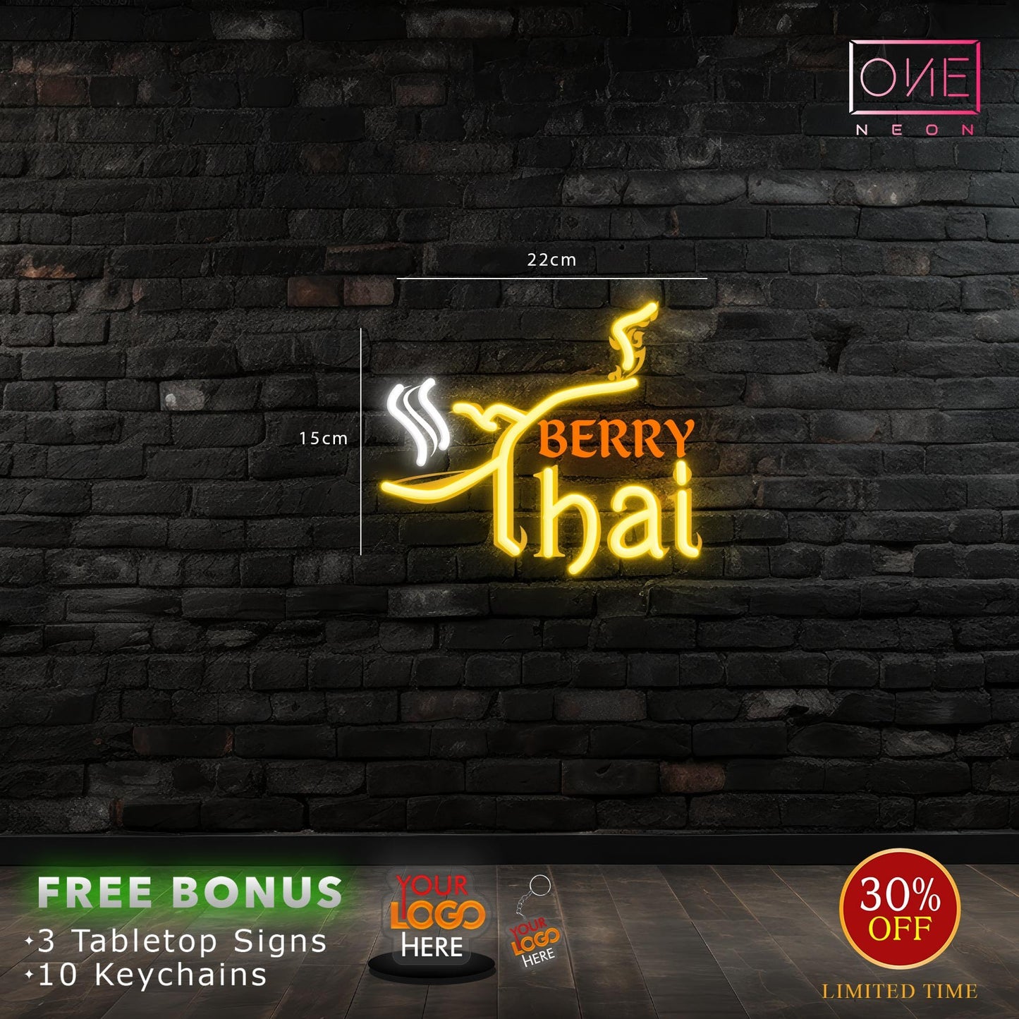 Berry Thai | LED Neon Sign (2 signs)