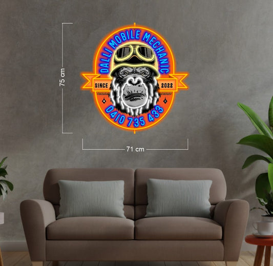 DALLI MOBILE MECHANIC | LED Neon Sign (OUTDOOR)