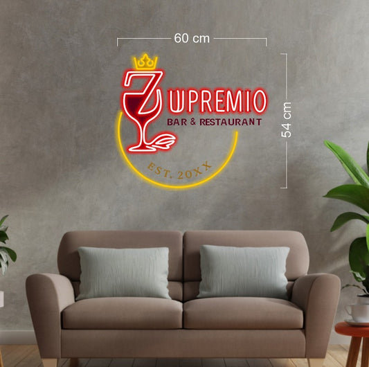 Enseigne au néon LED personnalisée pour entreprise 
