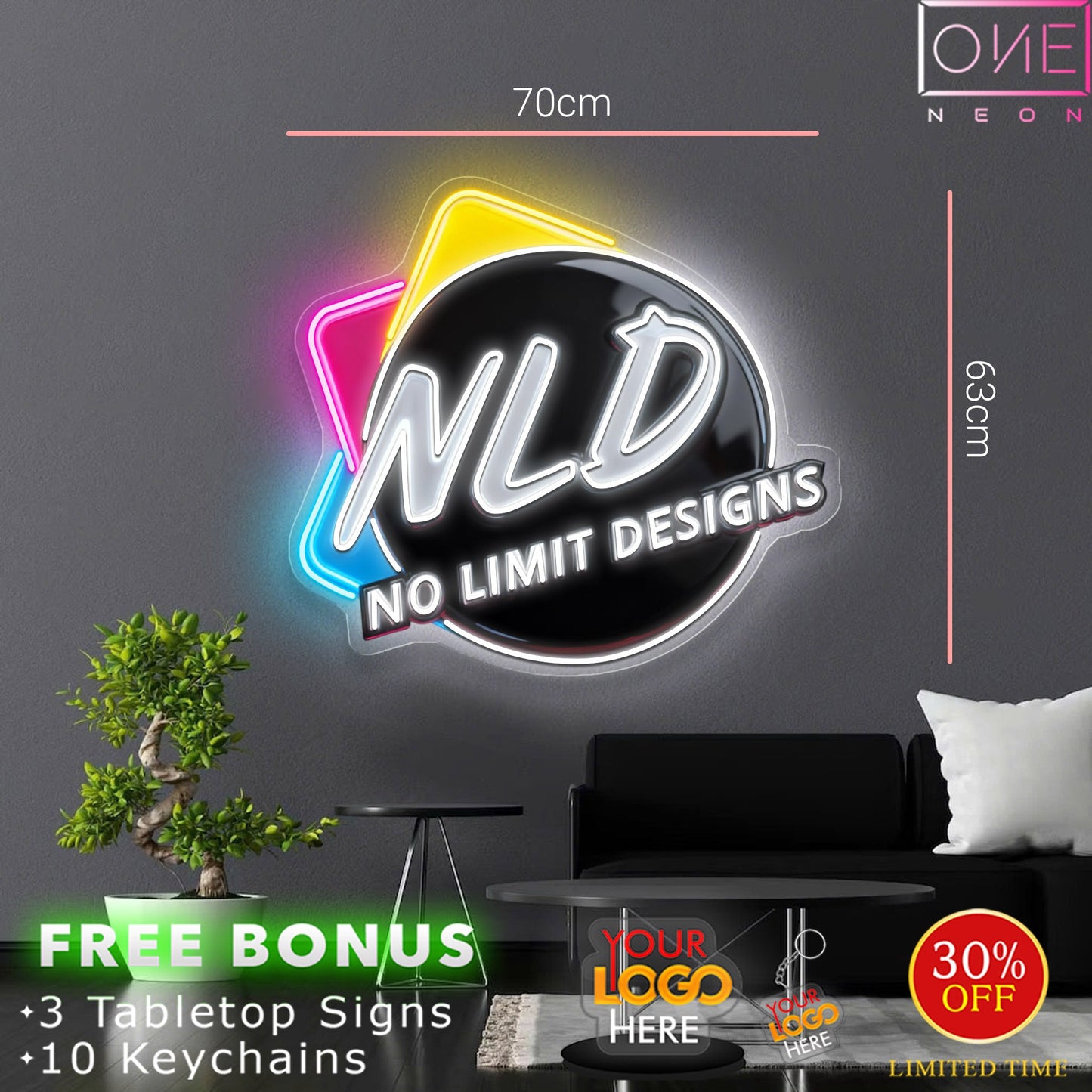 NLD logo | LED Neon Sign