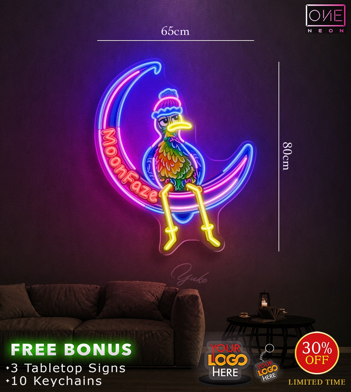 MoonFaze | LED Neon Sign