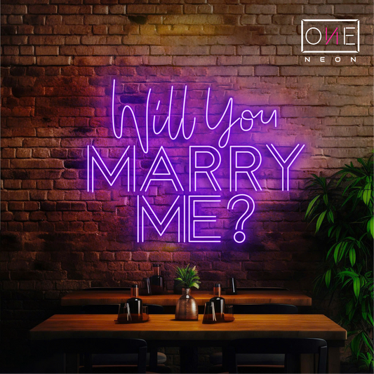 Will You Marry Me? Led Neon Sign