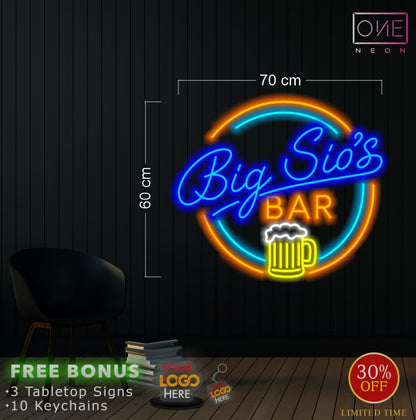 Big Sio's Bar | LED Neon Sign