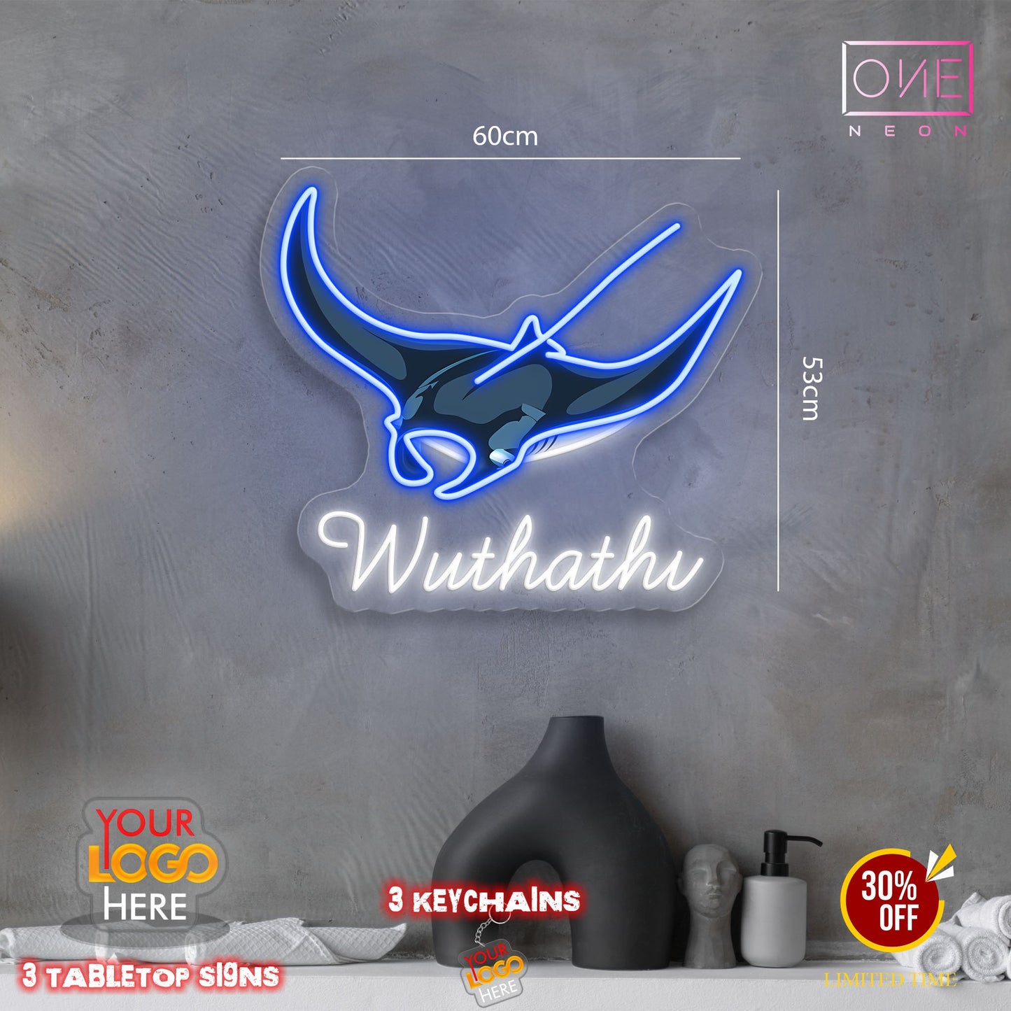 Enseigne au néon LED personnalisée pour entreprise 