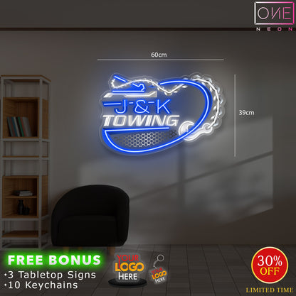 Enseigne au néon LED personnalisée pour entreprise 