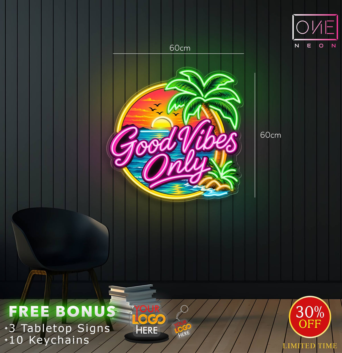 Good Vibes Only | LED Neon Sign