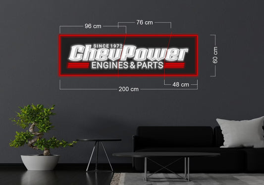 Chew Power engine & Parts | LED Neon Sign