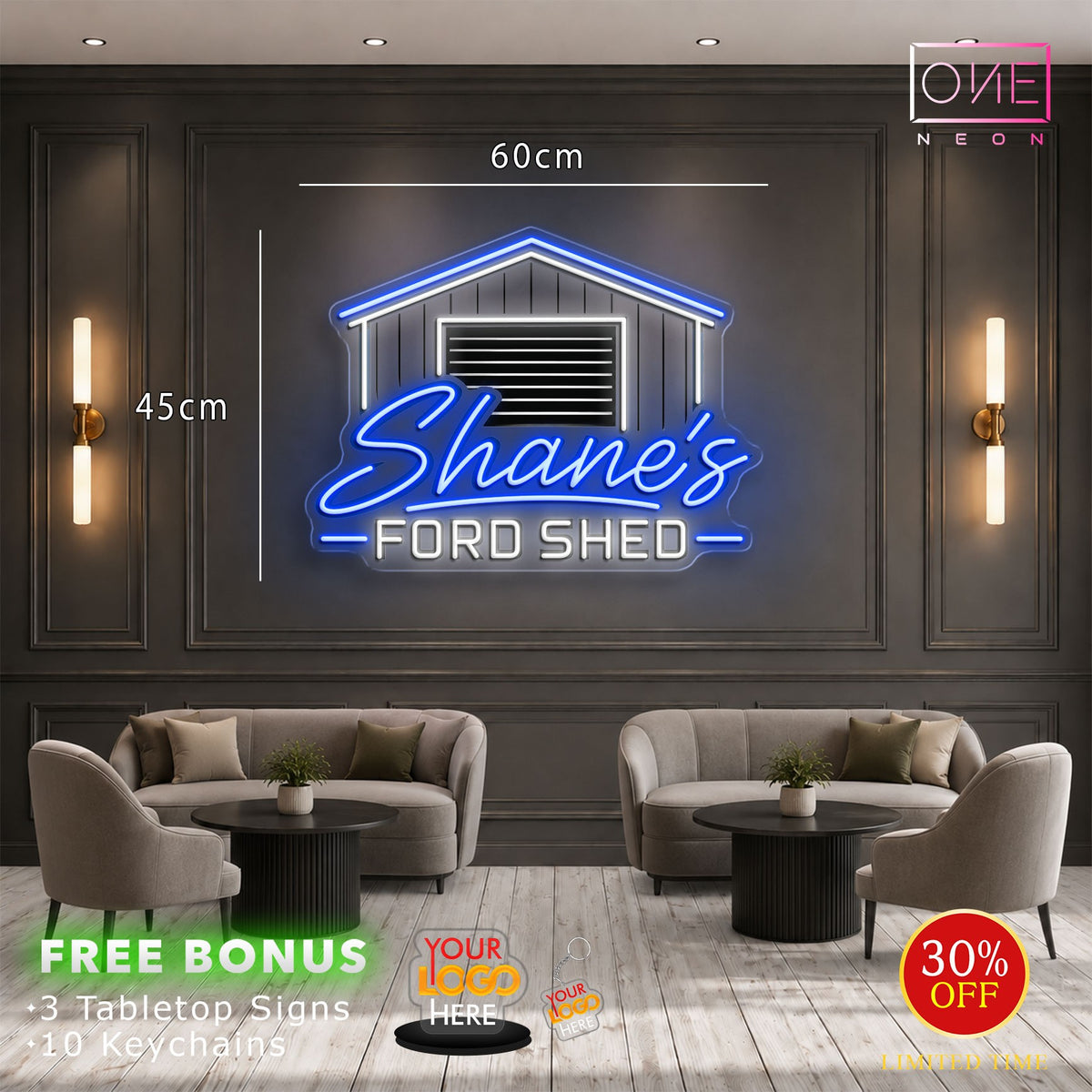 SHANE'S FORD SHED | LED Neon Sign