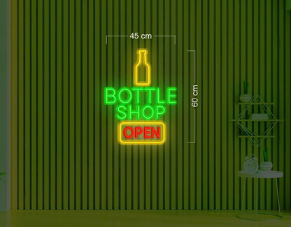 BOTTLE SHOP | LED Neon Sign (2 waterproof signs)