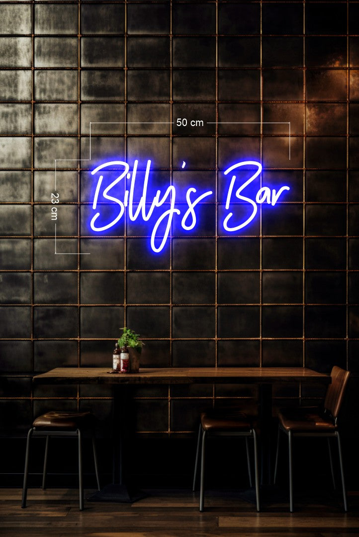 Billy's Bar| LED Neon Sign