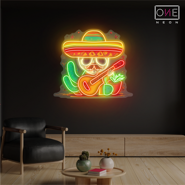 Fiesta Cactus Artwork Led Neon Sign