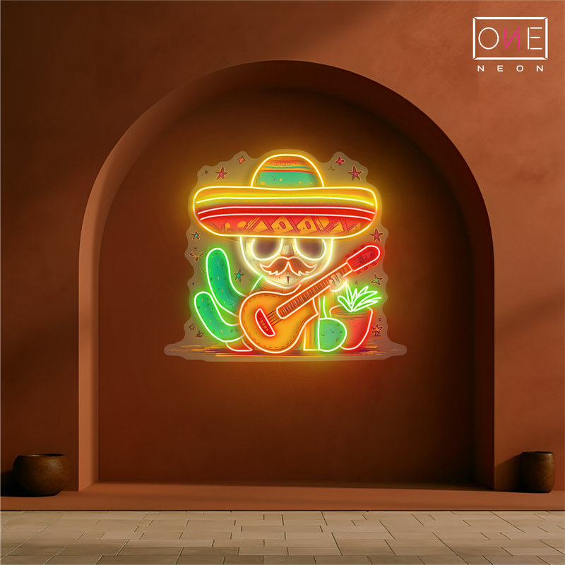 Fiesta Cactus Artwork Led Neon Sign