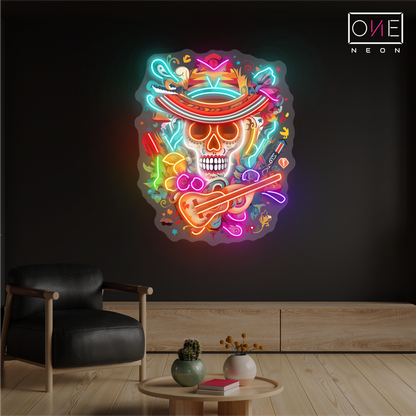 Day Of The Dead Artwork Led Neon Sign