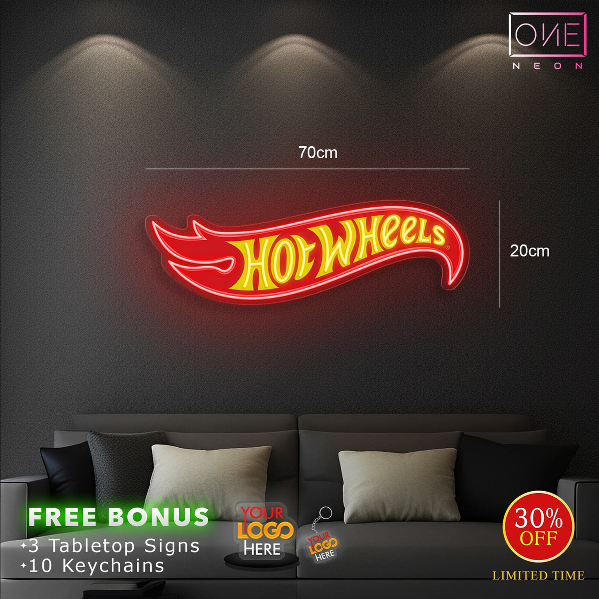 Ant and Becs Bar + HOT WHEELS | LED Neon Sign