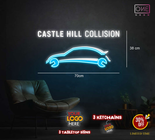 CASTLE HILL COLLISION | LED Neon Sign