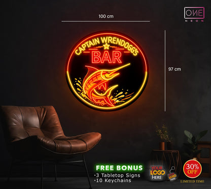 CAPTAIN WRENDOGG'S BAR | LED Neon Sign