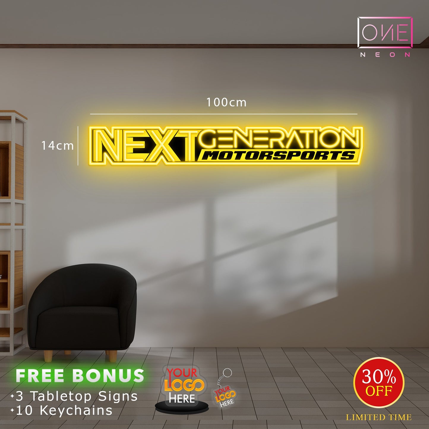 Enseigne au néon LED personnalisée pour entreprise 