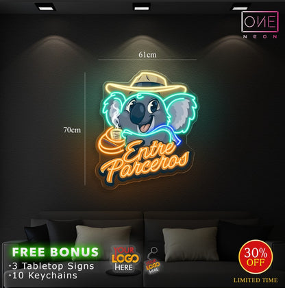 ENTRE PARCEROS | LED Neon Sign (2 signs )