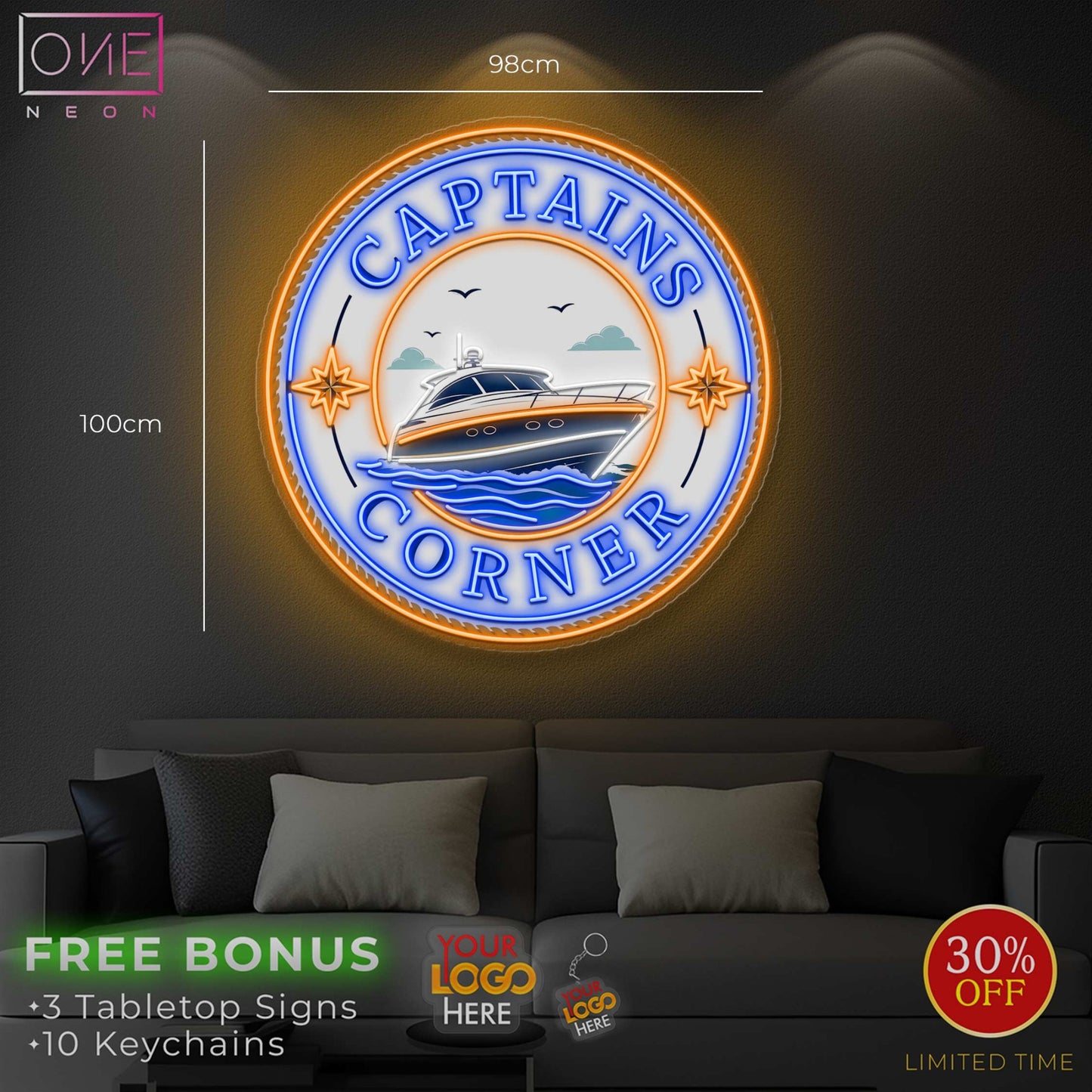 CAPTAINS CORNER | LED Neon Sign