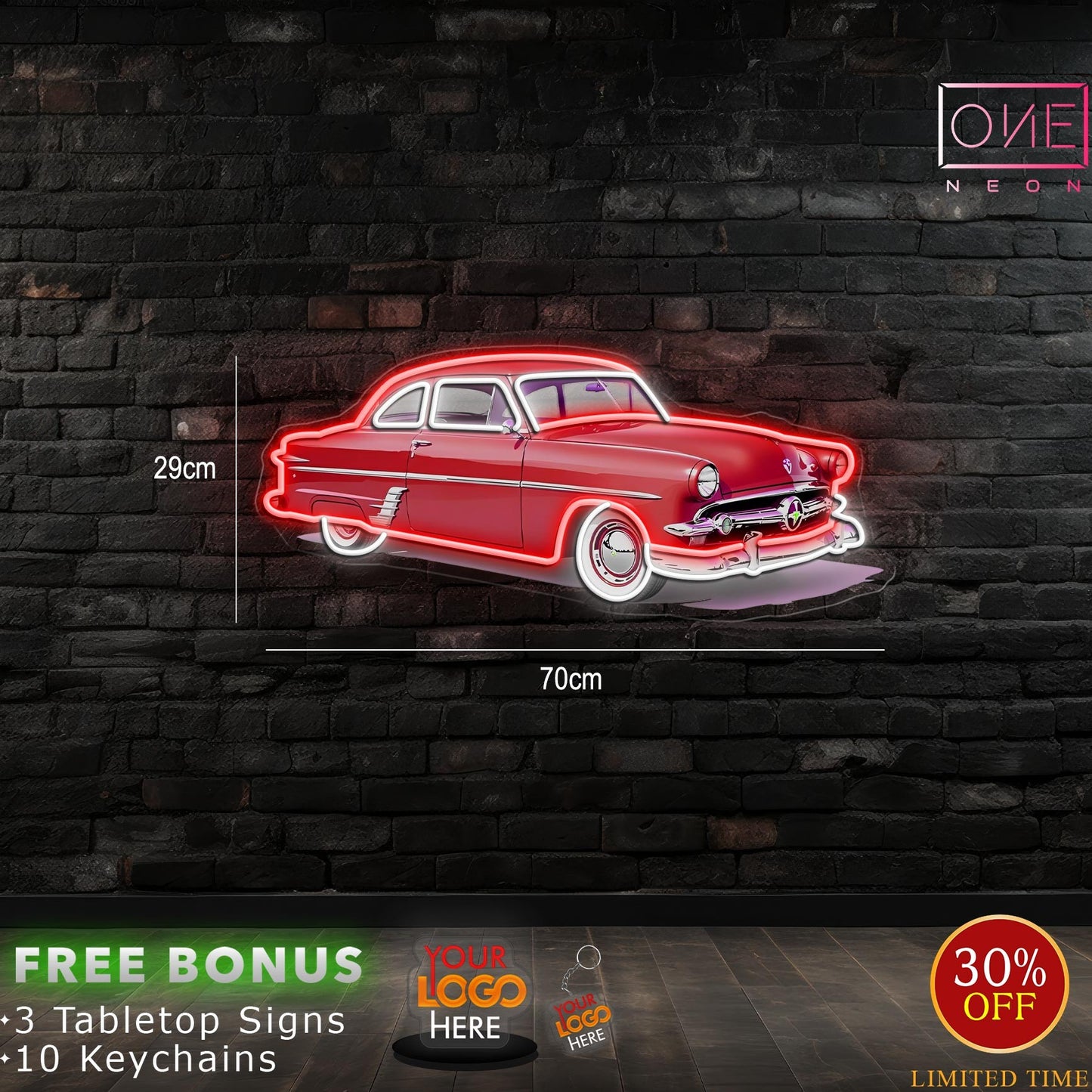 Red car logo | LED Neon Sign