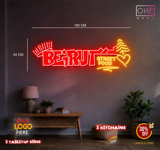 Street food + Halal | LED Neon Sign