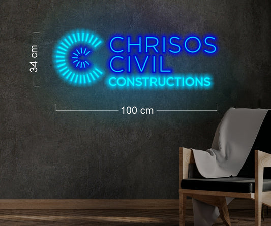 CHRISOS CIVIL CONSTRUCTIONS | LED Neon Sign