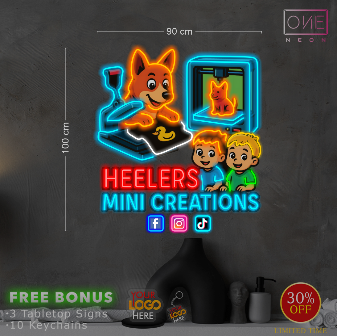 HEELERS | LED Neon Sign (4 signs)