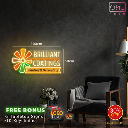 BRILLIANT COATINGS Painting & Decorating | LED Neon Sign