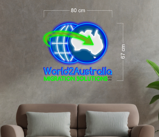 World2Australia Migration Solution| LED Neon Sign