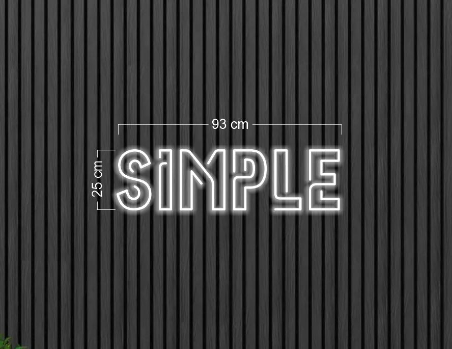 SIMPLE | LED Neon Sign
