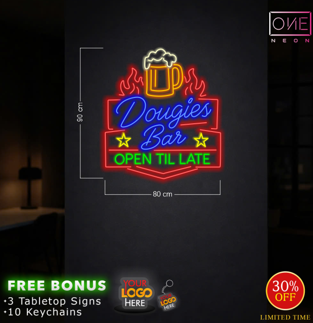 Dougies bar & grill | LED Neon Sign