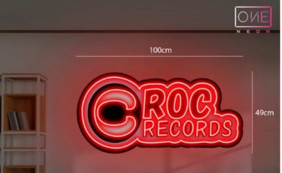 DIN Recs +Croc ( 2 signs)| LED Neon Sign