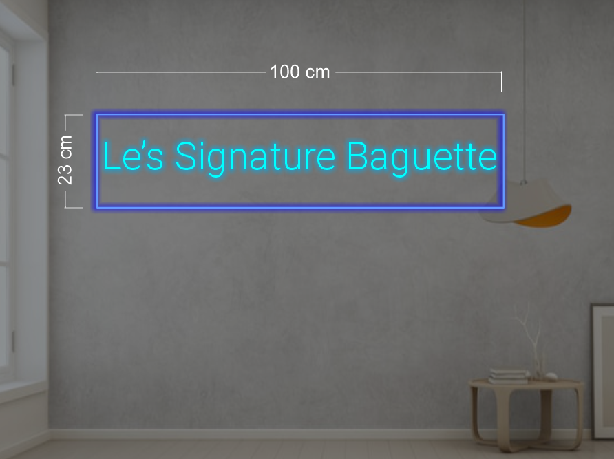 Lahaina Banhmy&pie + le's signature baguette ( 2 signs) | LED Neon Sign