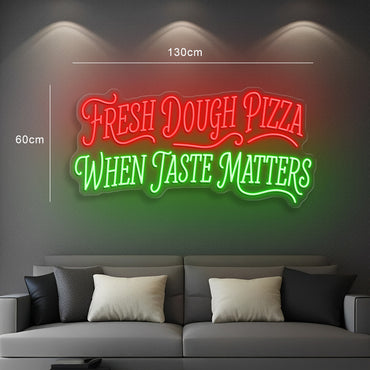 FRESH DOUGH PIZZA LOGO | Extra cost