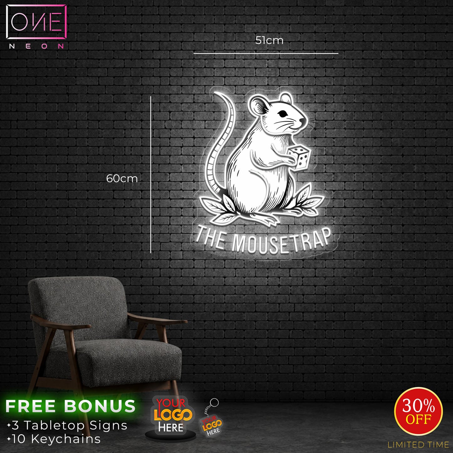 THE MOUSETRAP | LED Neon Sign