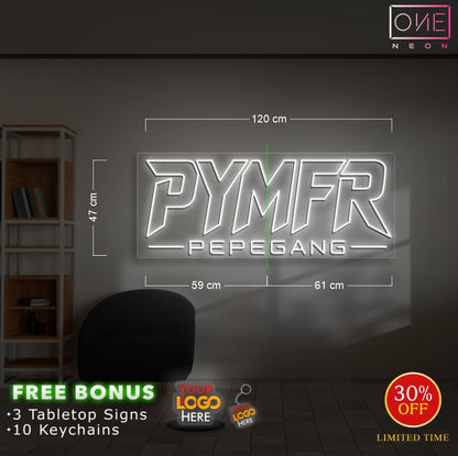 PYMFR pepegang ( RGB colors) | LED Neon Sign