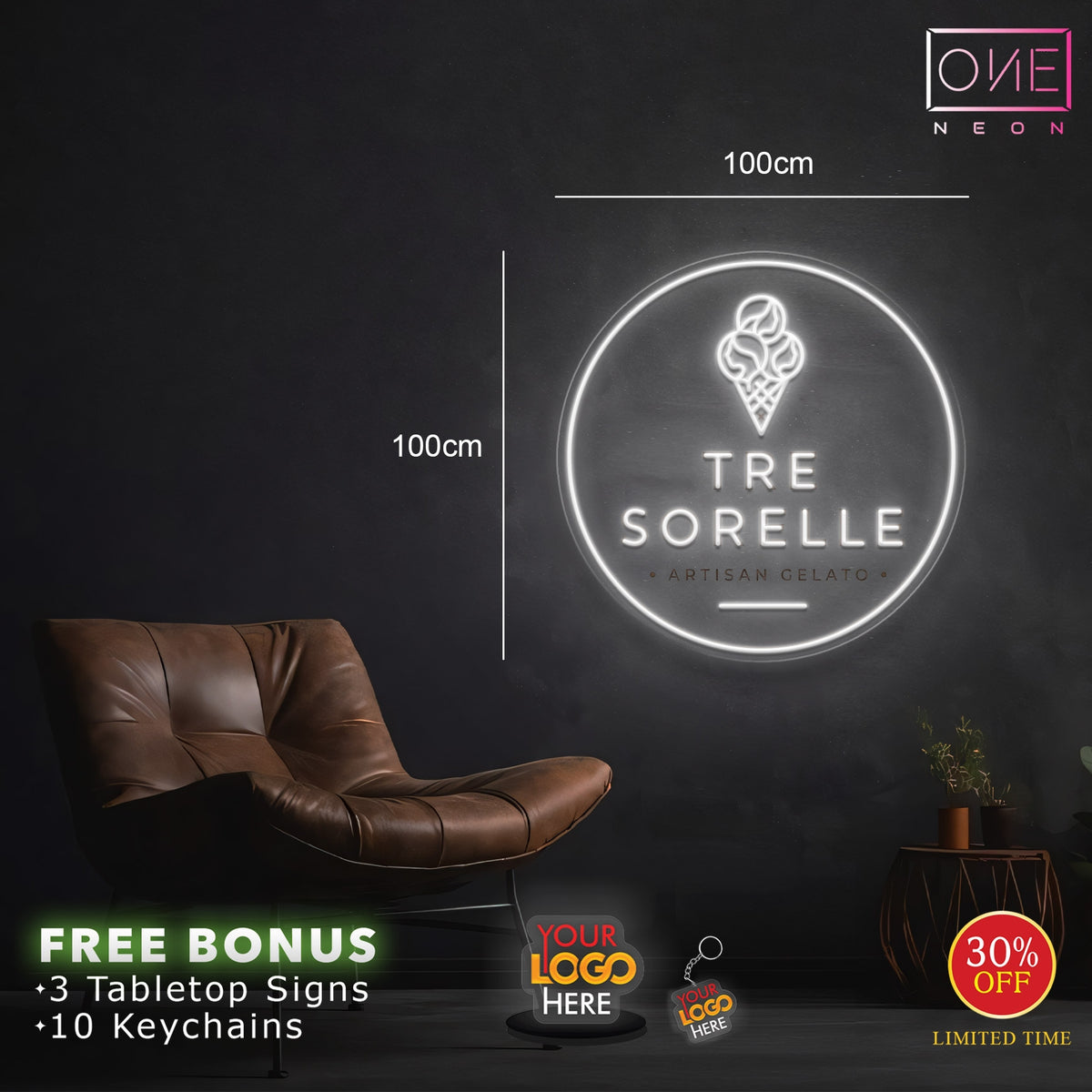 Enseigne au néon LED personnalisée pour entreprise 