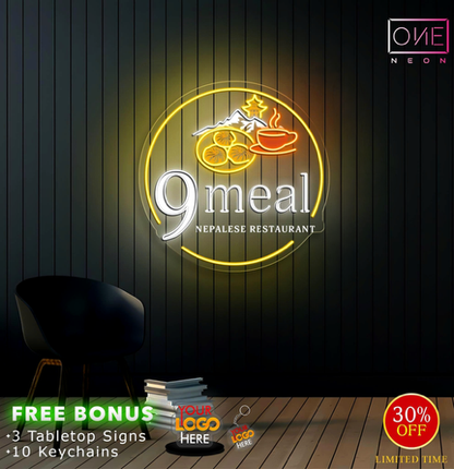 9 Meal Nepalese Restaurant | LED Neon Sign