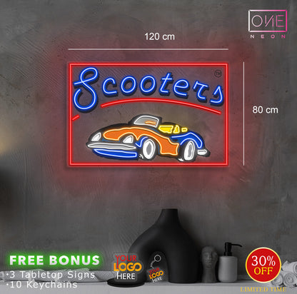 Scooters | LED Neon Sign (waterproof)