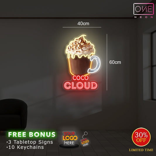 COCO Cloud ( outdoor sign)| LED Neon Sign