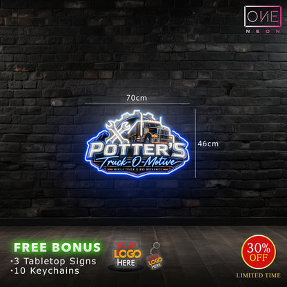 Potter's truck o motive | LED Neon Sign