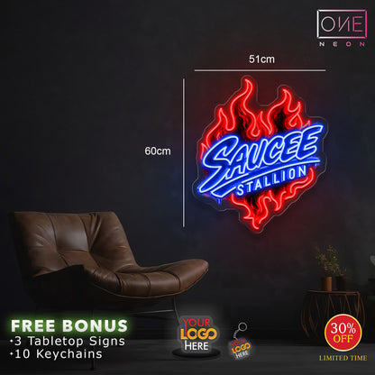 Saucee Stallion | LED Neon Sign