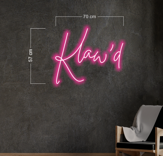 Klaw'd | LED Neon Sign