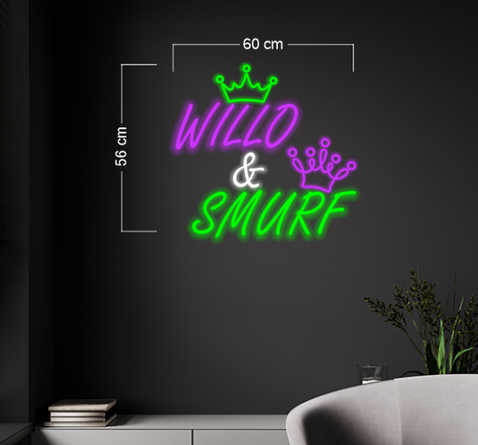 Willo & Smurf | LED Neon Sign